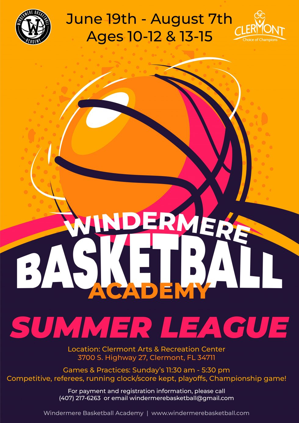Windermere Basketball Academy Individual and team basketball training